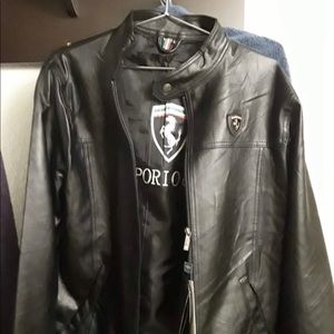 Men’s leather Ferrari Jacket